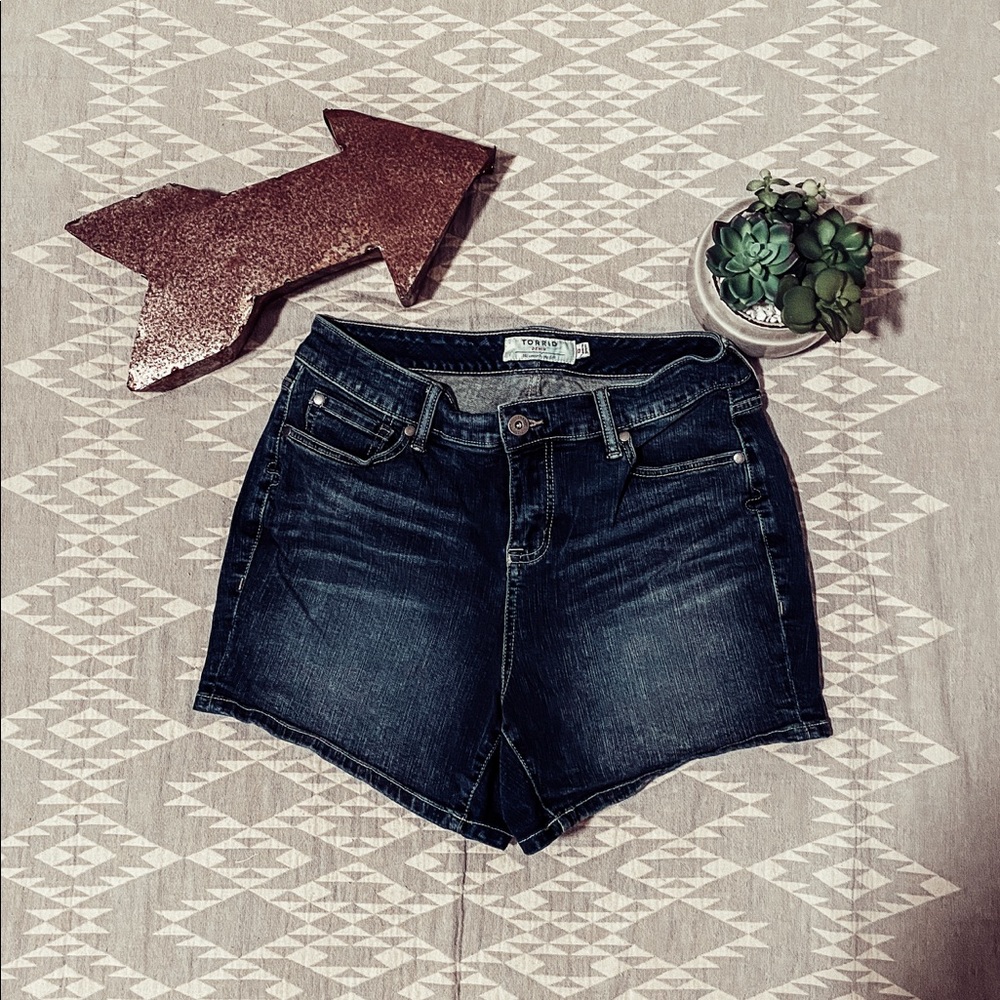 Torrid High Rise Jean Shorts